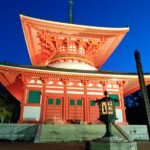 高野山,根本大塔,早朝,日の出前